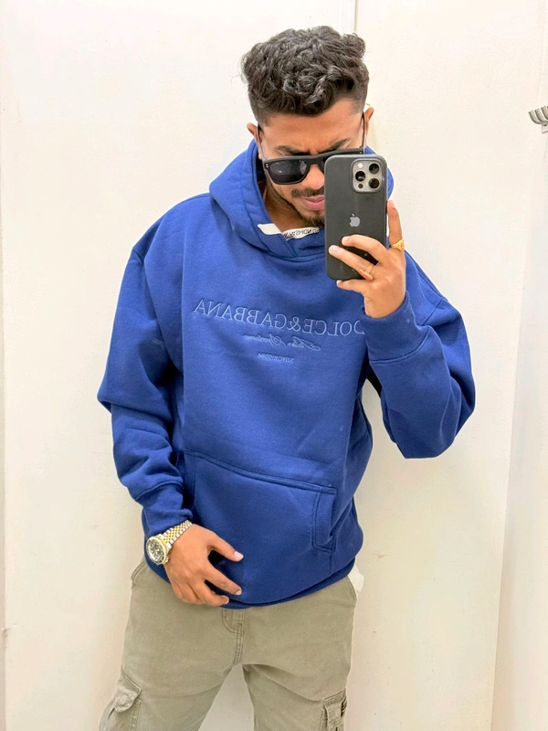 DOLCE &GABBANA HOODIE - Blue, M