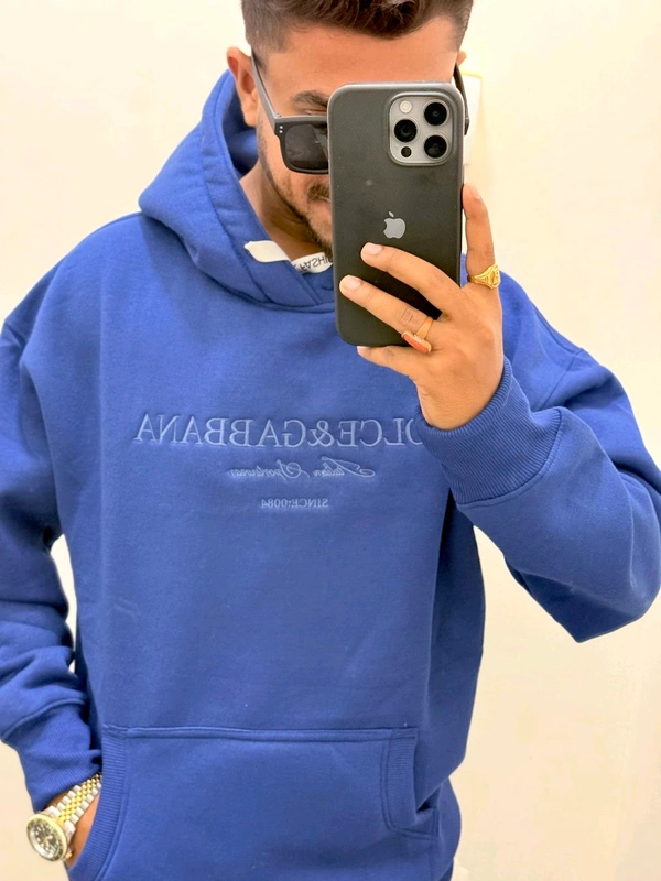 DOLCE &GABBANA HOODIE - Blue, Xl