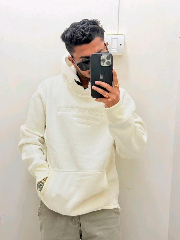 DOLCE &GABBANA HOODIE - Heathered Gray, M