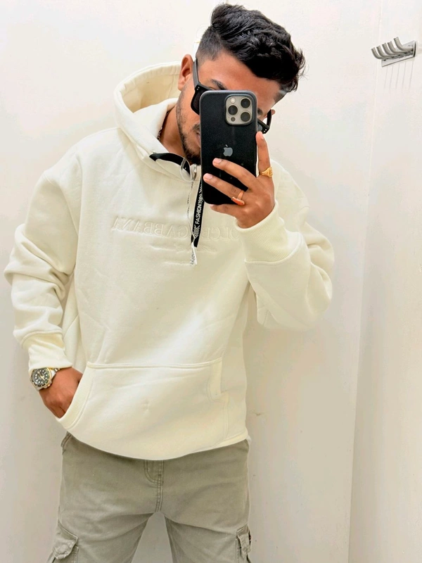 DOLCE &GABBANA HOODIE - Heathered Gray, L