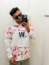 Funky Imp Hoodie - White, M