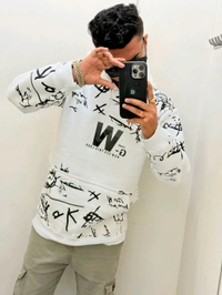 Funky Imp Hoodie - White, L