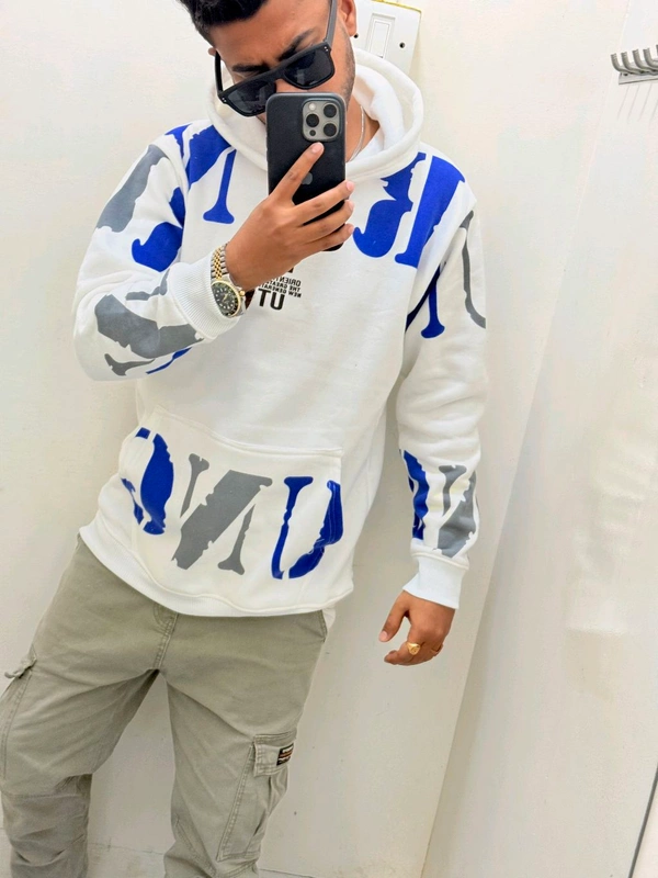 Funky Imp Hoodie - White, M