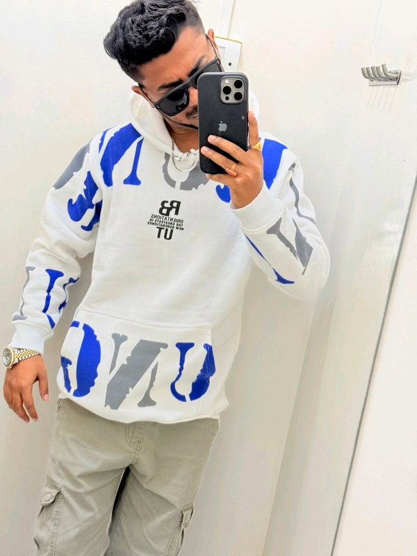 Funky Imp Hoodie - White, L