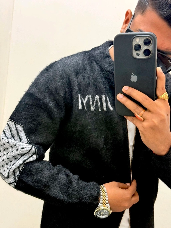 China Zipper Jacket - M, Black