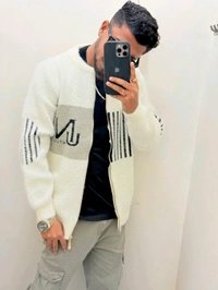 China Zipper Jacket - White, L