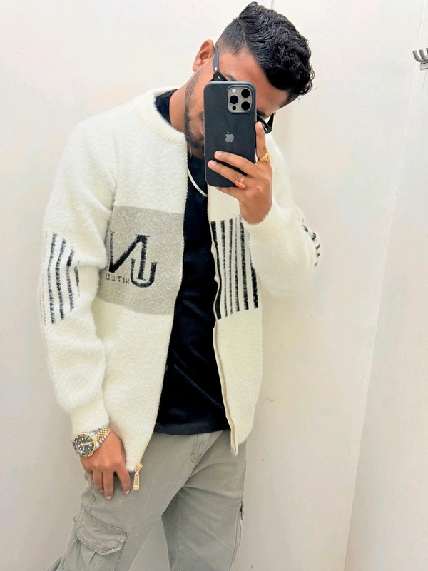 China Zipper Jacket - White, L