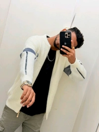 China Zipper Jacket - White, M