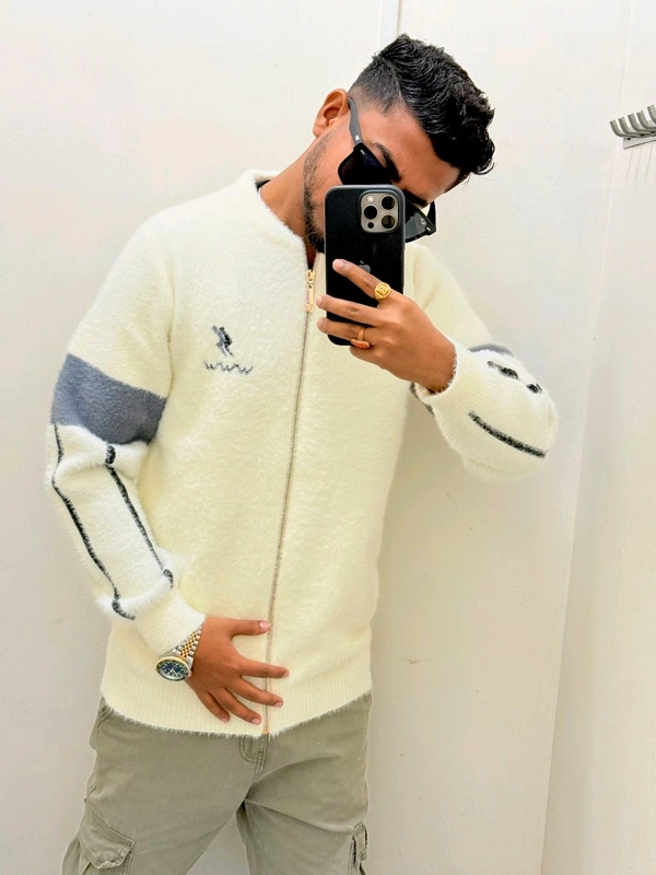 China Zipper Jacket - White, L