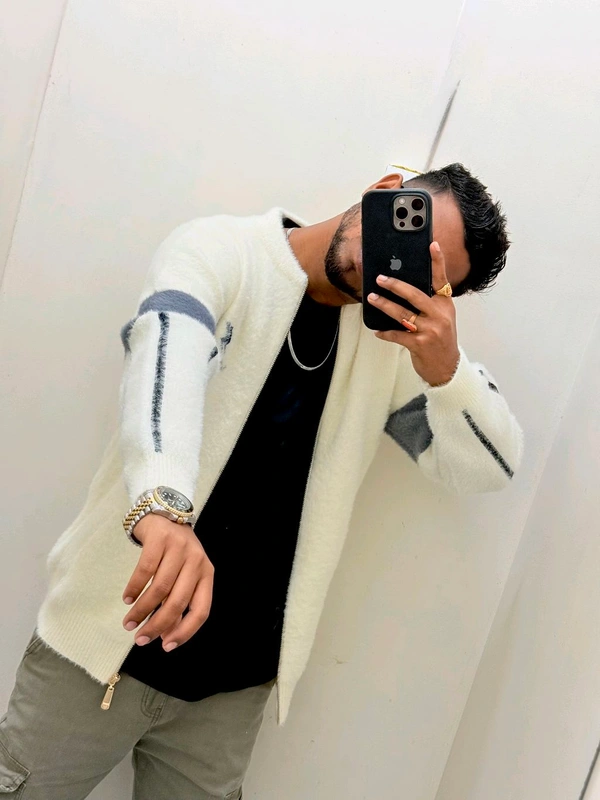 China Zipper Jacket - White, Xl