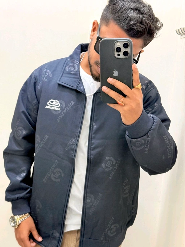  Balenciaga Imp Zipper Jacket - Deep Cove, M