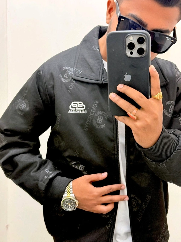  Balenciaga Imp Zipper Jacket - Black, L