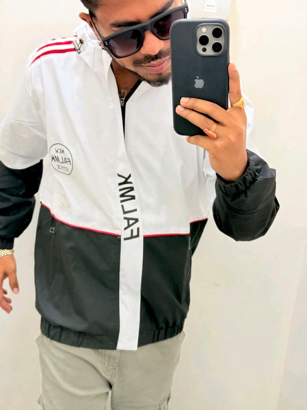 Aesthetic Windcheater - White, M