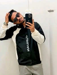 Aesthetic Windcheater - Black, M