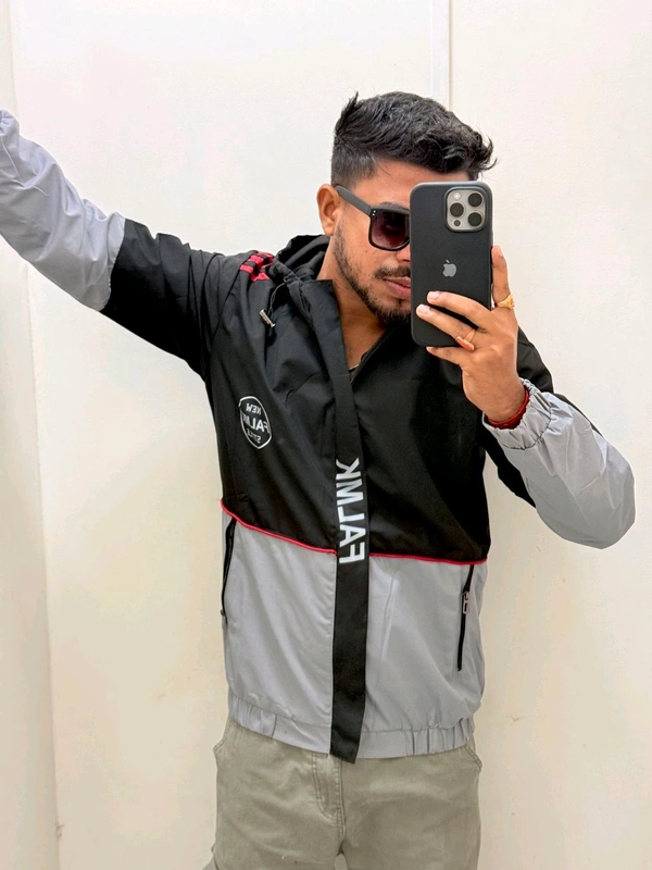 Aesthetic Windcheater - Black, L