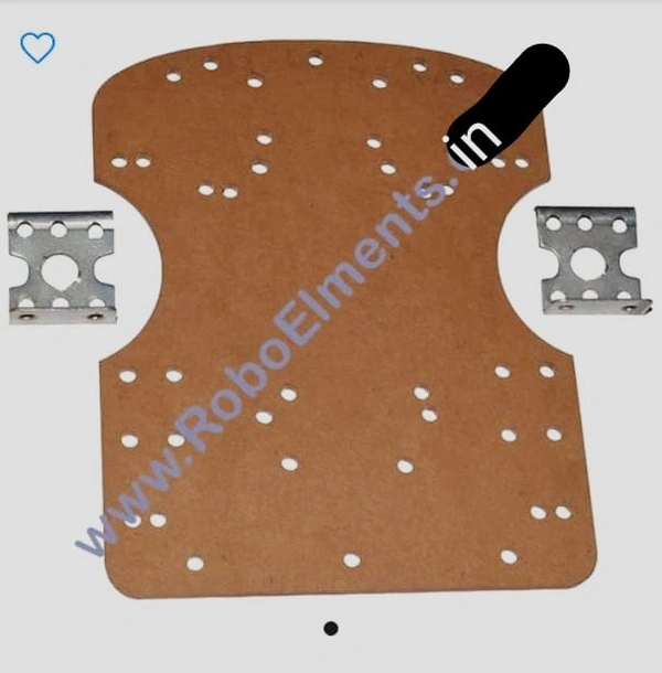 2 Wheel Motor Chassis Acrylic Frame with BO Motor Mounts