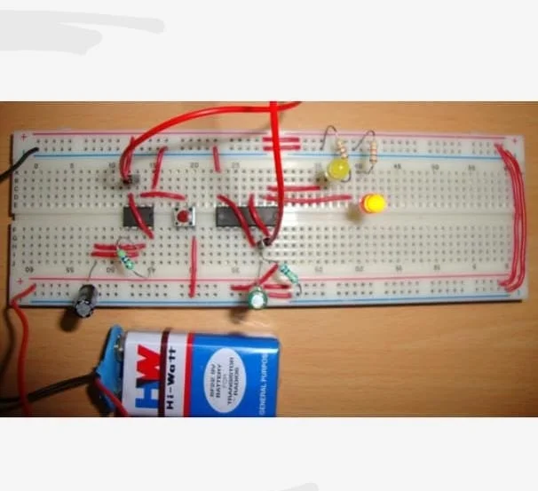 LED Chaser Sequencer Kit using 4017 and 555 Timer IC