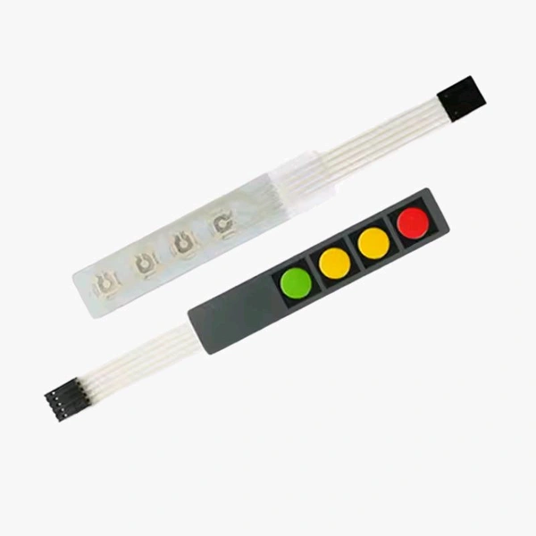 4×1 Key Matrix Membrane Switch Keypad Q7 C7