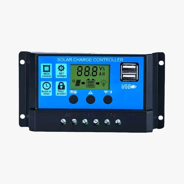 30A Smart Solar Charge Controller with Timer and USB Mobile Charger Socket Q9 C4