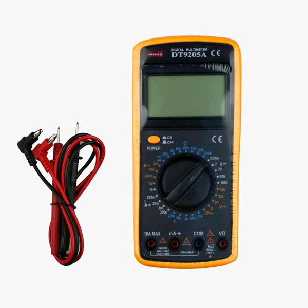 DT9205A Digital Multimeter with Probes and Battery Q15 C1