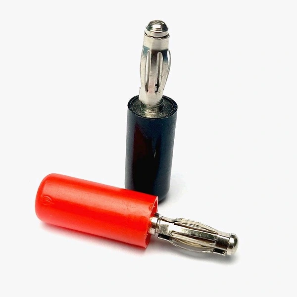 Banana Plug 4mm Male Terminal Connector (Red & Black Pair) Q12 C12