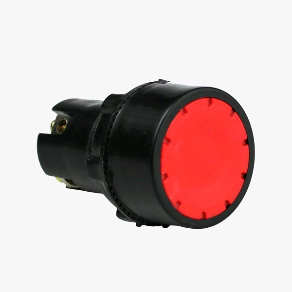 Flat AHF 5A Electric Push Button Switch - Red Q12 C1
