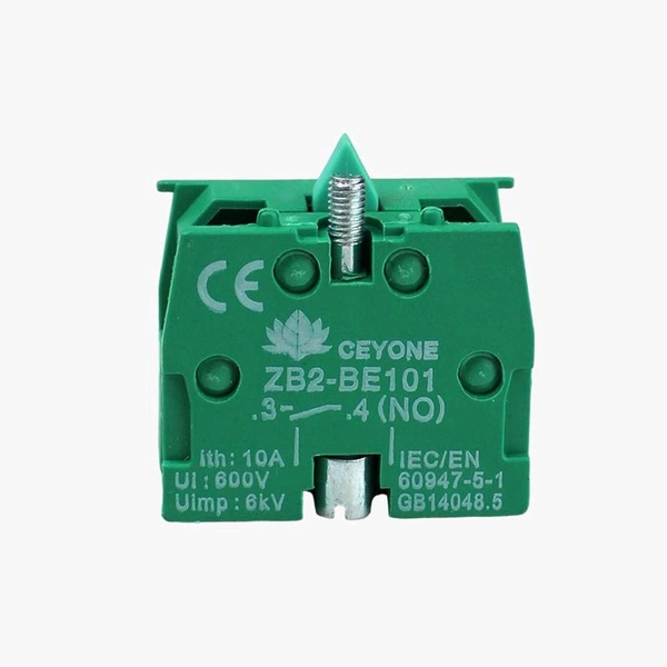 Ceyone ZB2-BE101 Green Push Button Contact Element For Elevator 22.5mm GREEN (NO) Q12 C1
