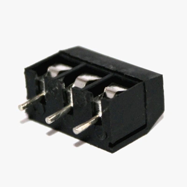 3 Pin PCB Mount Terminal Block (Screw type) - 5mm Pitch (Black) Q12 C5