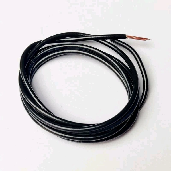 PVC Cable 1 sq mm Multi strand wire -1 Meter (Black) Q17 C2
