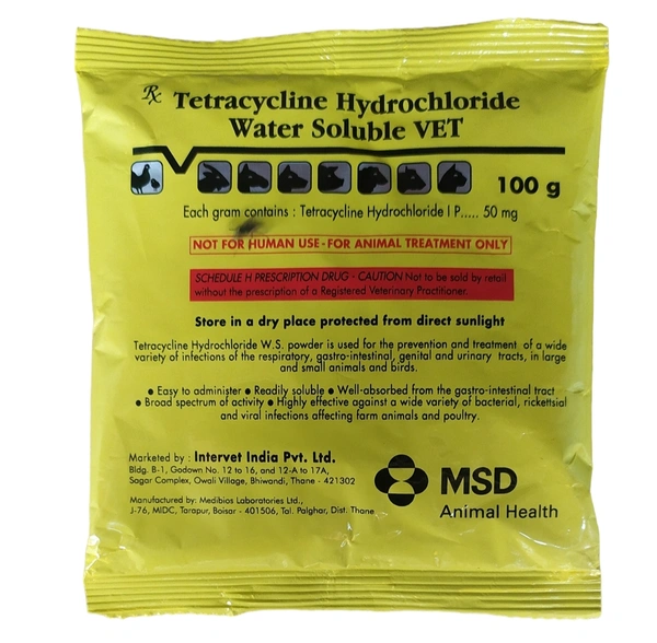 Tetracycline Hydrochloride Water Soluble Vet 