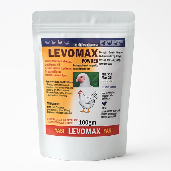 Levofloxacin powder @100mg by Yasai International Levomax - 100gm
