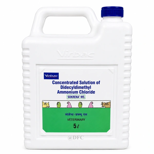 Sokrena - WS : Didecyldimethyl Ammonium Chloride By Virbac - 5 Ltr