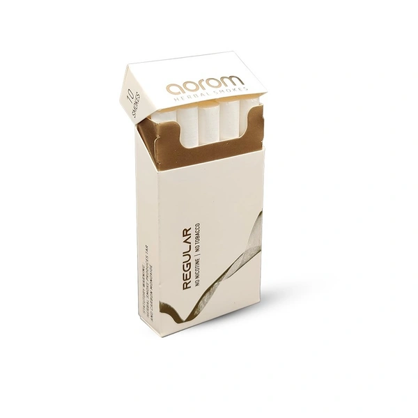 Aorom Herbal Smokes – Tobacco Free & Nicotine Free, Herbal Smokes Regular Flavor