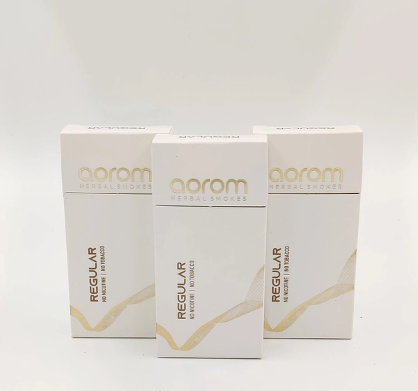Aorom Herbal Smokes – Tobacco Free & Nicotine Free, Herbal Smokes Regular Flavor