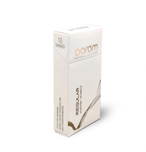 Aorom Herbal Smokes – Tobacco Free & Nicotine Free, Herbal Smokes Regular Flavor