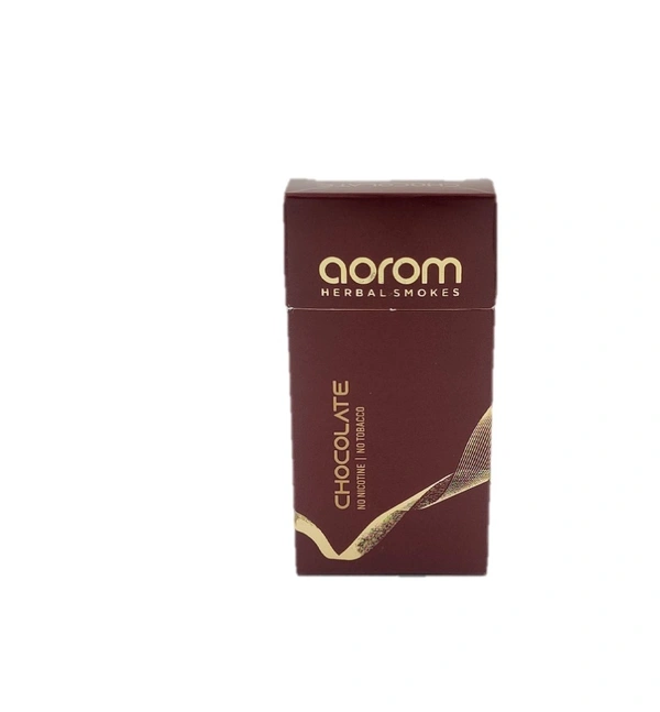 Aorom Herbal Smokes – Tobacco Free & Nicotine Free, Herbal Smokes Chocolate Flavor - Pack of 3