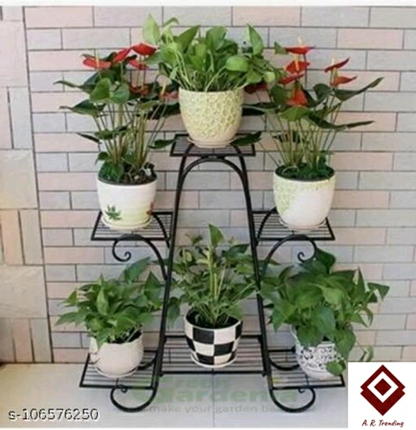l Planter Stand*Material: IronNet Quantity (N): Pack of 1Product Breadth: 25 cmProduct Length: 50 cmProduct Height: 50 cm