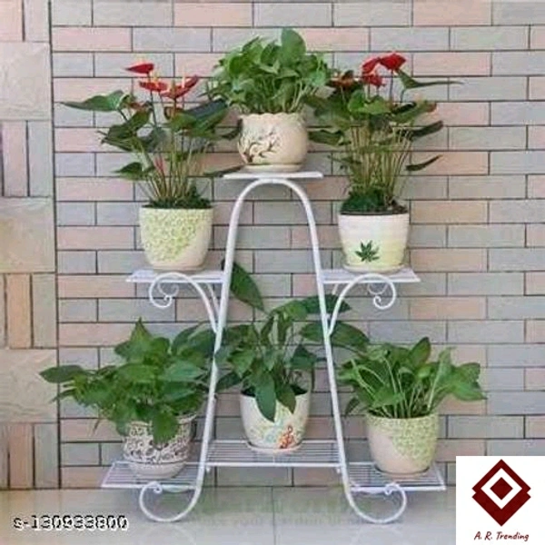l Planter Stand*Material: IronNet Quantity (N): Pack of 1Product Breadth: 25 cmProduct Length: 50 cmProduct Height: 50 cm