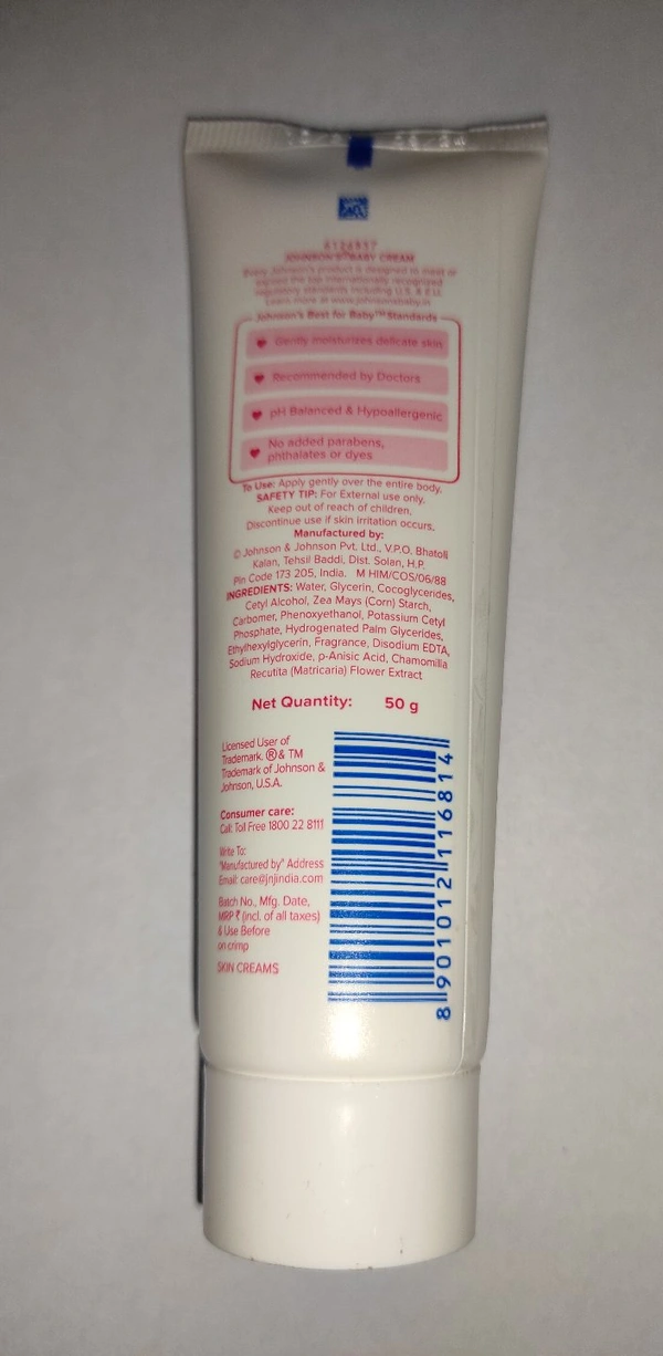 Johnson's Baby Cream  - 50gram
