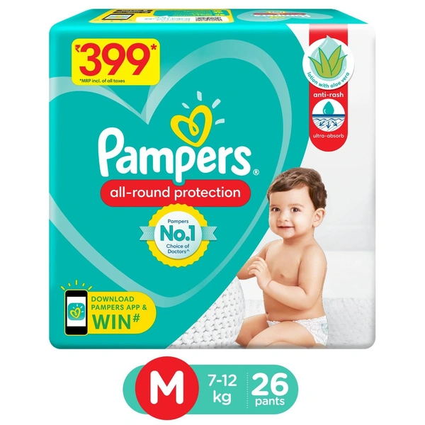 Pampers 7-12kg 26 Pants - M