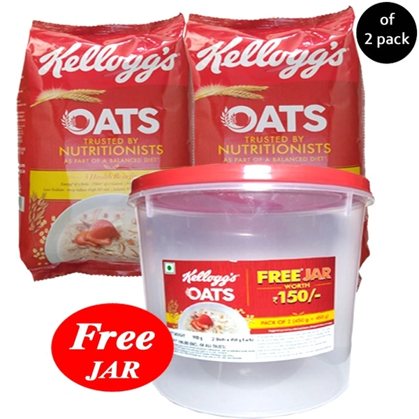 Kellogg's OATS 500+500g Free 150/- Jar - 1kg