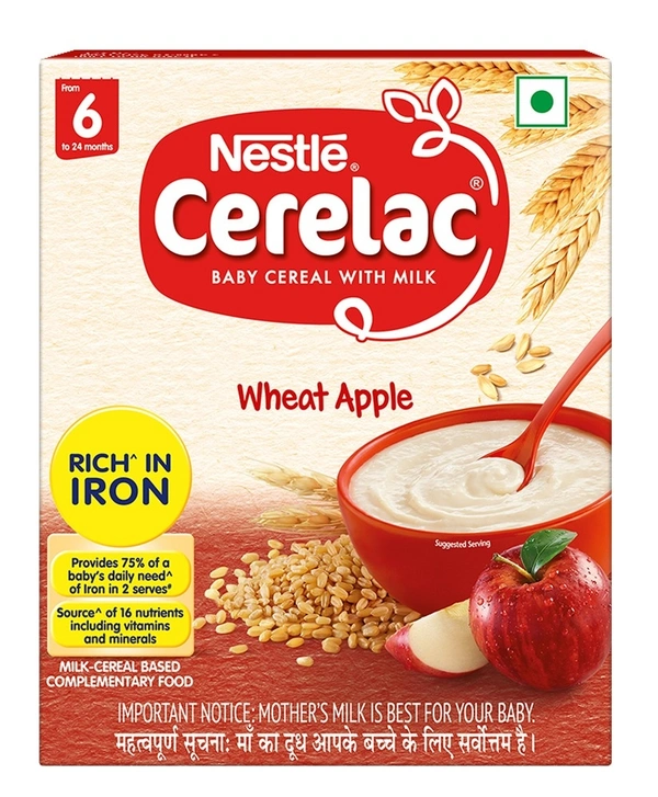 Nestle Cerelac Wheat Apple From 6-24 Months - 300g