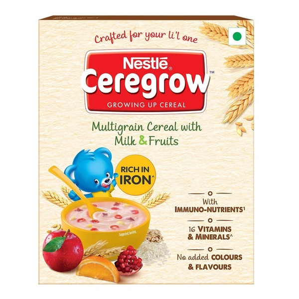 Nestle Ceregrow Multigrain Cereal With Milk & Fruits - 300g