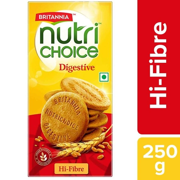 Britannia Nutri Choice Digestive Hi- Fibre - 250g