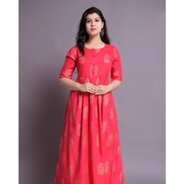 Long Kurti - Red, Medium