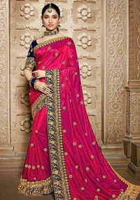 Silk Sarees - Free Size, Green