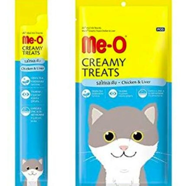 Meo Creamy Treat Chicken Liver  - 4 Tubes (1x4)