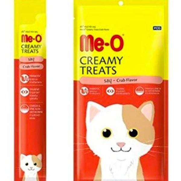 Meo Creamy Treat Crab Flavour  - 4 Tubes (1x4)