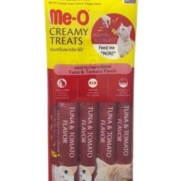 Meo Creamy Treat Tomato Flavour  - 4 Tubes (1x4)