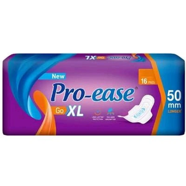 Pro Ease Go Xl Sanitary Pads Pack Of 16